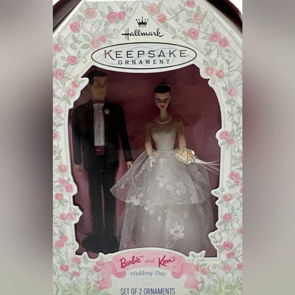 Vintage Hallmark Keepsake Ken & Barbie Wedding Day Christmas Ornament 1997 New - Picture 1 of 6